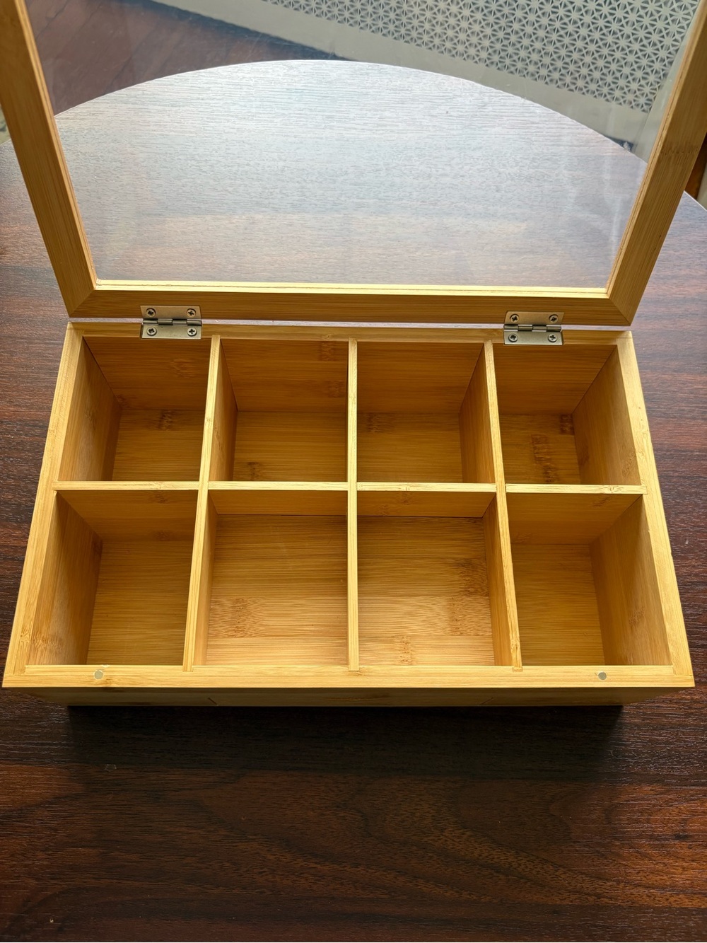 Bamboo Tea Storage Box - Picture 2 of 4